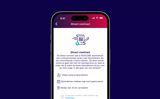 Direct Contract: ons team kiest de meest geschikte bijverdiener voor jou vacature Direct Contract: ons team kiest de meest geschikte bijverdiener voor jou vacature